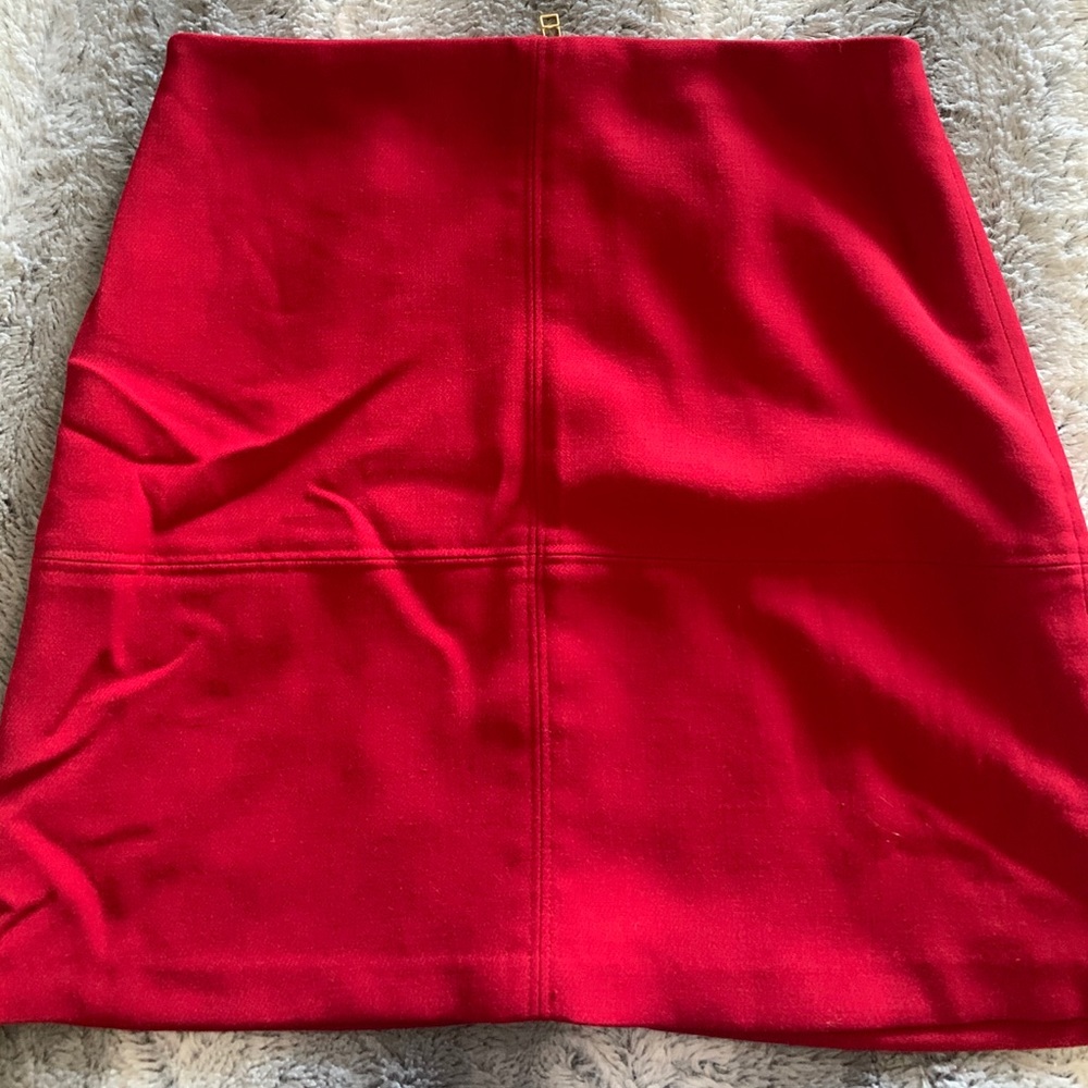 Red for and flare skirt